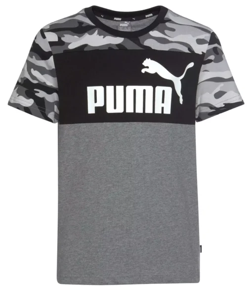 Ensemble Enfants - PUMA  JR ESS CAMO TEE B Noir 847342-01 https://mastersportdz.store original Algerie DZ