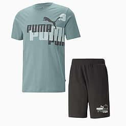 Ensemble Puma ESS+ LOGO POWER :  T-shirt et Short pour Hommes Ensemble Puma https://mastersportdz.store original Algerie DZ