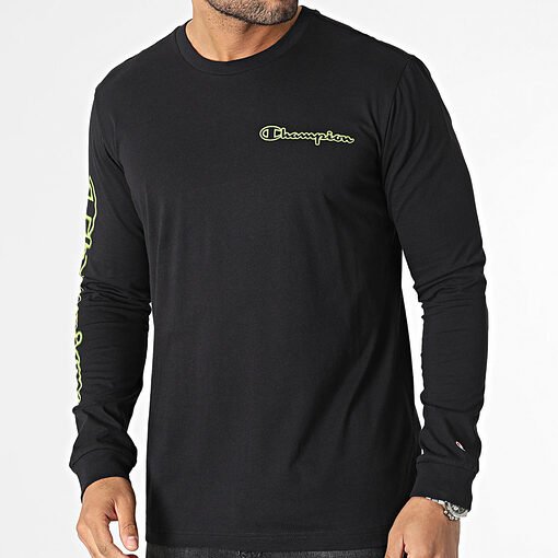 Tee Shirt Manches Longues Champion Neon Spray Sky Captain 218485-KK001 https://mastersportdz.store original Algerie DZ