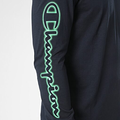 Tee Shirt Manches Longues Champion Neon Spray Sky Captain 218485-BS501 https://mastersportdz.store original Algerie DZ