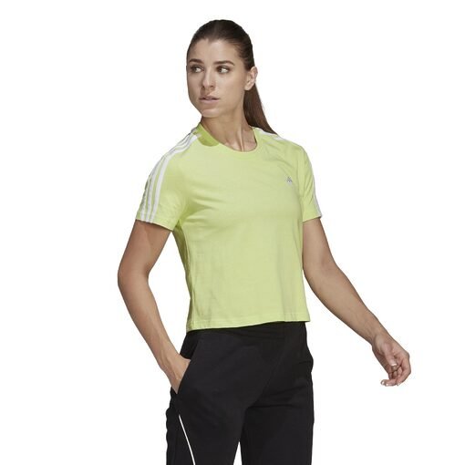 T-shirt Adidas Essentials Loose 3-Bandes Cropped Femme HF7240 https://mastersportdz.store original Algerie DZ